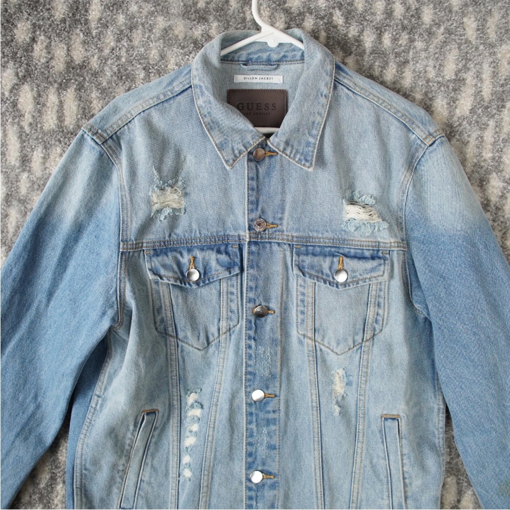 GUESS JLO Dillon Denim Jacket Adult Size Large Blue Jennifer Lopez It's My Party - Picture 5 of 14